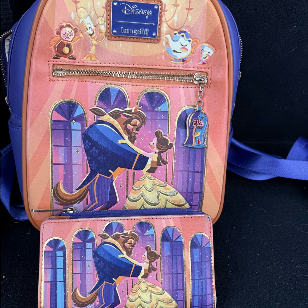 Loungefly Disney Beauty And The Beast Backpack - … - image 1